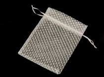 Textillux.sk - produkt Darčekové vrecúško 12x18 cm organza s bodkami