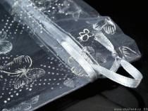 Textillux.sk - produkt Darčekové vrecúško 17x29 cm organza s motýlikmi