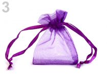 Textillux.sk - produkt Darčekové vrecúško 5x7 cm organza - 3 fialová purpura