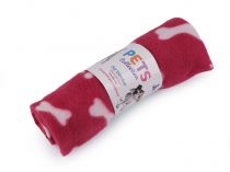 Textillux.sk - produkt Deka fleece pre domácich miláčikov 55x77 cm - 1 červená