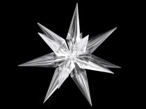 Dekorácia hviezda Ø14 cm 3D