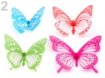 Dekorácia motýľ 3D sada