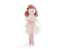 Textillux.sk - produkt Dekorácia na zavesenie baletka / bábika - 3 pudrová