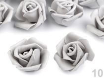 Textillux.sk - produkt Dekorácia ruža Ø4 cm - 10 šedá svetlá