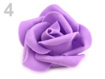Textillux.sk - produkt Dekorácia ruža Ø4,5 cm - 4 fialová lila