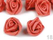 Textillux.sk - produkt Dekorácia ruža Ø4 cm - 18 ružová korálová