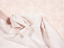 Textillux.sk - produkt Dekoračná bavlnená látka biely ornament  140 cm