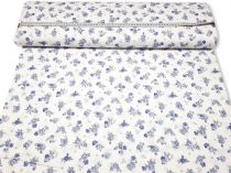Textillux.sk - produkt Dekoračná bavlnená látka modré ružičky 140 cm