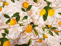 Textillux.sk - produkt Dekoračná látka citróny v ornamente šírka 140 cm