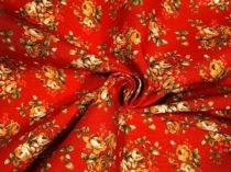 Textillux.sk - produkt Dekoračná látka drobné ťahavé ružičky 140 cm - 2 -drobné ťahavé ružičky, červená
