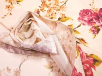 Textillux.sk - produkt Dekoračná látka dvojfarebná ruža s konárikom 140 cm
