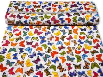 Textillux.sk - produkt Dekoračná látka farebné motýle 140 cm