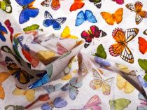 Textillux.sk - produkt Dekoračná látka farebné motýle 140 cm
