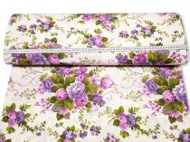Textillux.sk - produkt Dekoračná látka fialové ikebany 140 cm