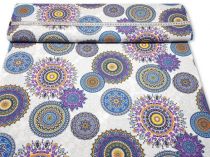 Textillux.sk - produkt Dekoračná látka fialové mandaly so vzorom 140 cm