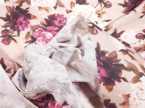 Textillux.sk - produkt Dekoračná látka fialovo-biele kvety 140 cm