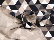 Textillux.sk - produkt Dekoračná látka režné trojuholníky 140 cm