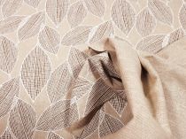 Textillux.sk - produkt Dekoračná látka hnedý list so vzorom 140 cm