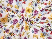 Textillux.sk - produkt Dekoračná látka jarný kvet 140 cm - 1- fialový jarný kvet, biela