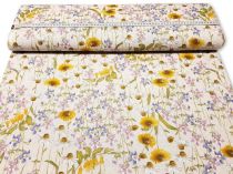 Textillux.sk - produkt Dekoračná látka lúčne kvety na režnom 140 cm