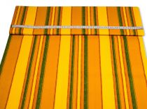 Textillux.sk - produkt Dekoračná látka oranžovo-zelený pásik 140 cm