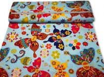 Textillux.sk - produkt Dekoračná látka pestrofarebné motýle 140 cm