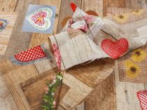 Textillux.sk - produkt Dekoračná látka rozne srdcia na dreve 140 cm