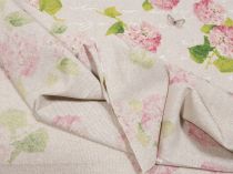 Textillux.sk - produkt Dekoračná látka ružová hortenzia 140 cm
