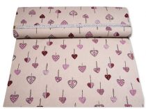Textillux.sk - produkt Dekoračná látka ružovo-fialové srdiečka 140