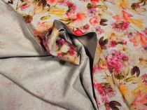 Textillux.sk - produkt Dekoračná látka ružovo-žlté kvety 140 cm
