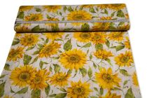 Textillux.sk - produkt Dekoračná látka slnečnicový kvet na dreve 140 cm