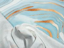 Textillux.sk - produkt Dekoračná látka so zlatým abstraktom 140 cm