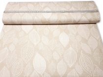 Textillux.sk - produkt Dekoračná látka veľké biele listy 140 cm