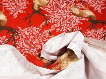 Textillux.sk - produkt Dekoračná látka vianočná s jeleňom 140 cm
