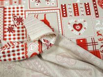 Textillux.sk - produkt Dekoračná látka vianočný patchwork 140 cm