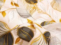Textillux.sk - produkt Dekoračná látka zlaté listy 140 cm