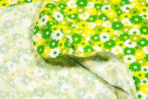 Textillux.sk - produkt Dekoračná látka žlto-zelená kvietková krása 140 cm