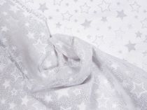 Textillux.sk - produkt Dekoračná vianočná látka s lurexom hviezdičky 140cm