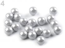 Dekoračné guľky / perly bez dierok Ø6 mm lesklé