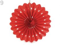Textillux.sk - produkt Dekoračný papierový kvet Ø25 cm - 9 červená sv.
