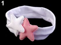 Detská elastická čelenka s hviezdami