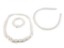 Textillux.sk - produkt Detská sada perlový náhrdelník, náramok a čelenka