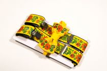 Textillux.sk - produkt Traky detské s motýlikom folklórny, ľudový vzor - set - 5- žltá