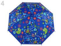 Textillux.sk - produkt Detský vystreľovací dáždnik sovičky s píšťalkou - 4 modrá kobaltová