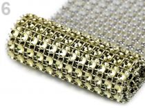 Textillux.sk - produkt Diamantový pás šírka 58 mm - 6 zlatá svetlá