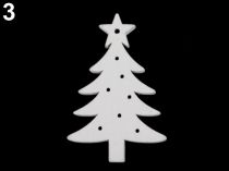 Textillux.sk - produkt Drevené dekorácie vianočná vločka, hviezda, strom, zvonček, koník, sob, na zavesenie / k nalepení