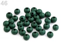 Textillux.sk - produkt Drevené koráliky Ø8 mm - 46 zelená khaki tmavá