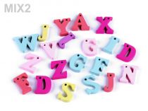 Textillux.sk - produkt Drevené písmená abecedy, čísla - mix č. 2
 písmená