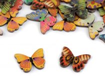 Textillux.sk - produkt Drevený dekoračný gombík motýľ