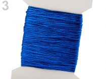 Textillux.sk - produkt Dutinka s lurexom šírka 1 mm plochá - 3 modrá kobaltová